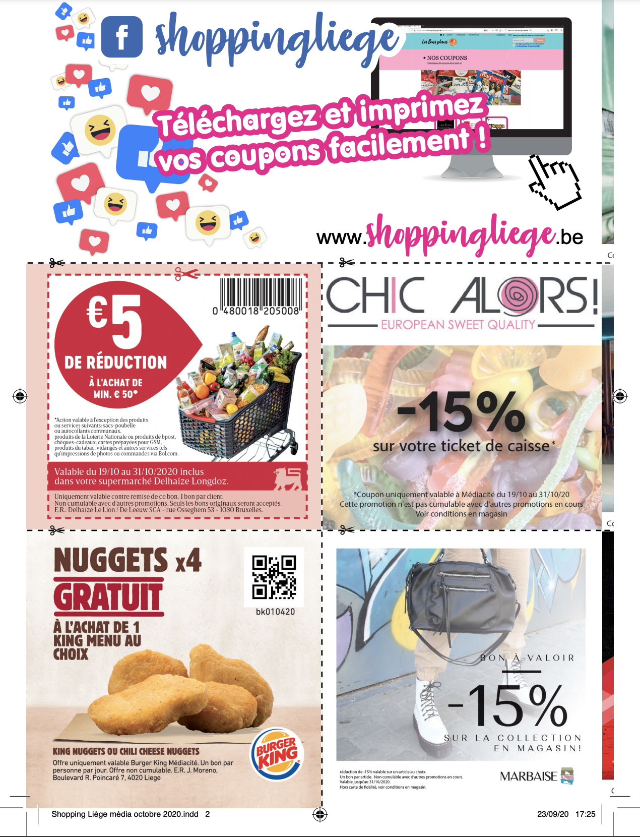 Coupons du mois Liège