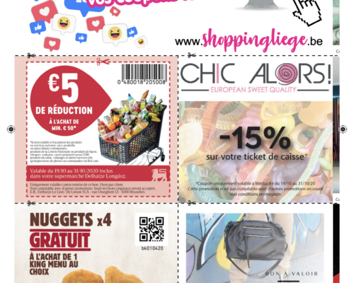Coupons du mois Liège